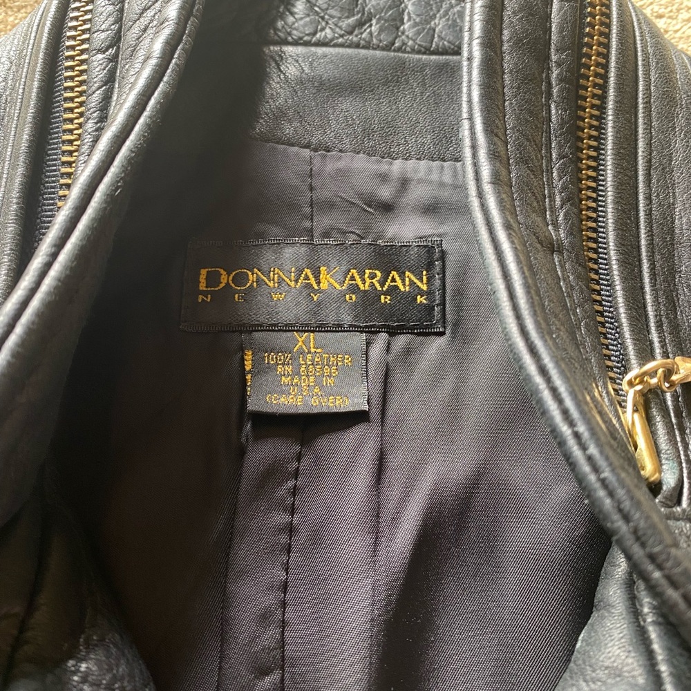 Donna Karan 100% leather vest